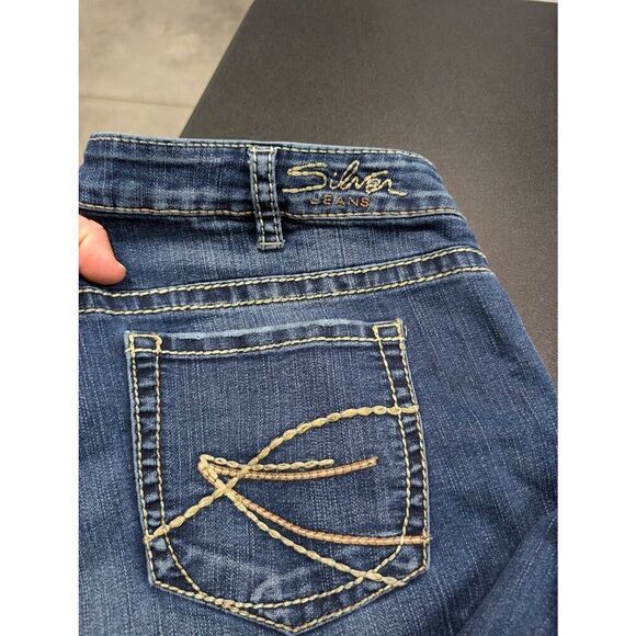 Silver Jeans Suki Capri High Rise Bootcut Jeans Women's 18 - Picture 7 of 11